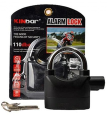 [584] CANDADO NEGRO CON ALARMA 110L / UNI