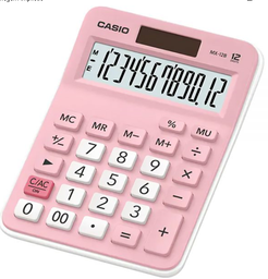 [623] CALCULADORA CASIO ROSA MX-12B / UNI